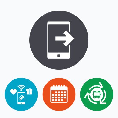 Outcoming çağrı işareti simgesi.  