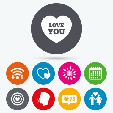 Sevgililer günü aşk simgeler. 