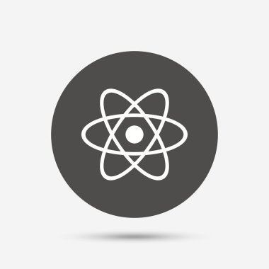 Atom işareti simgesi.  