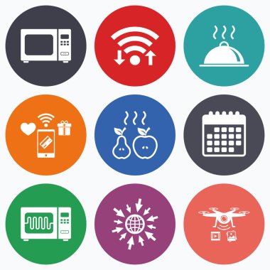 mikrodalga fırın simgesi.  