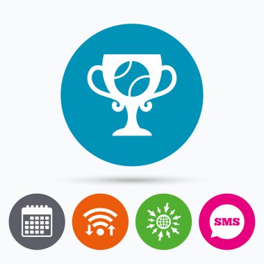 Tenis topu işareti simgesi.