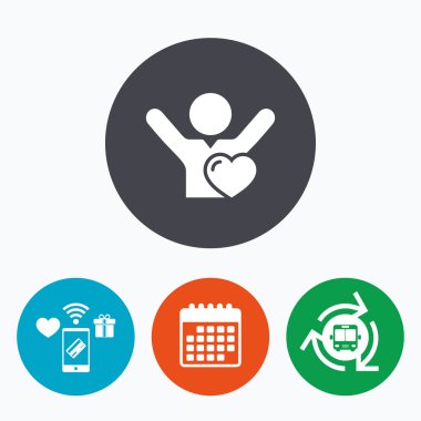 Hayranları sevgi simgesi.