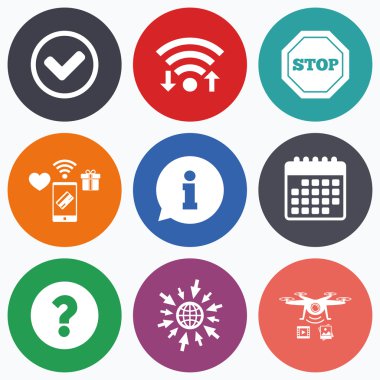 bilgi simgeleri. Dur yasağı sembolü.