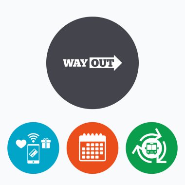 Doğru işareti çıkış yolu