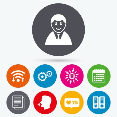 Muhasebe iş akışı simgeleri.