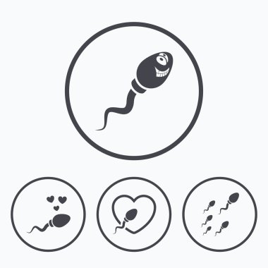Sperm simgeler. Döllenme veya döllenme işaretleri