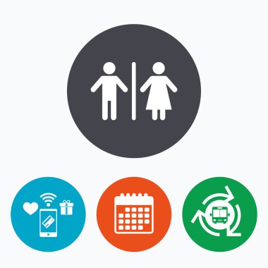 WC значок «підпис». туалет символ.