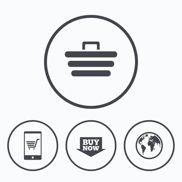 Iconos de compras en línea. — Vector de stock