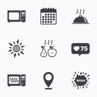 mikrodalga fırın simgesi.