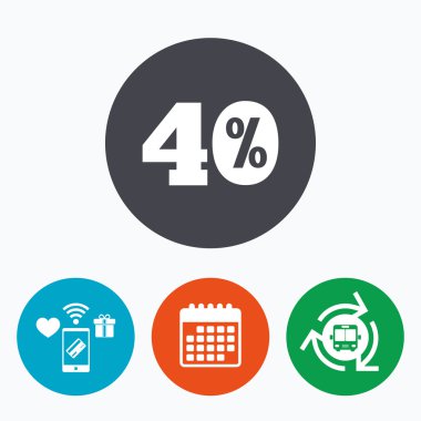 yüzde 40 indirim işareti