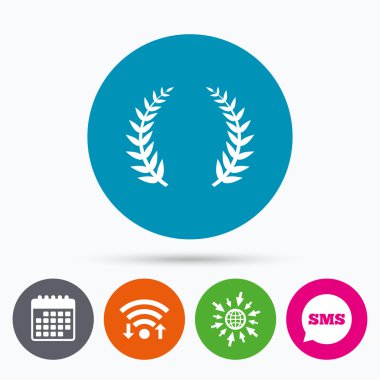 Laurel Wreath işareti simgesi.