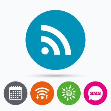 RSS işareti simgesi.