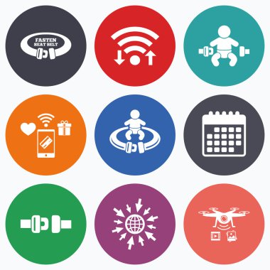 Emniyet kemeri işaretleri tutturmak.