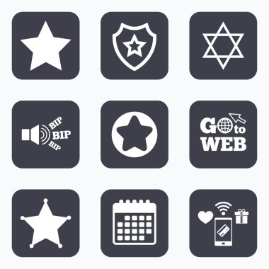 Star of David simgeler. İsrail'in sembolü.