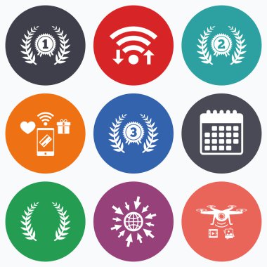 Defne çelengi Ödülü simgeler.