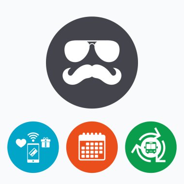 Bıyık ve gözlük işareti