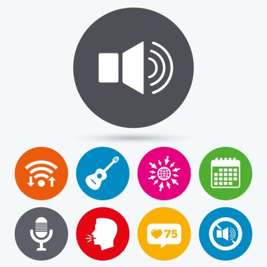 Müzikal öğeleri simgesi.