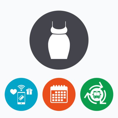 Hamile kadın elbise işareti