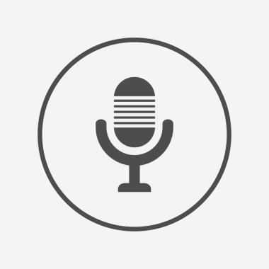 Mikrofon simgesi. Hoparlör simgesi.