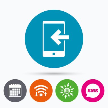 gelen çağrı işareti simgesi.