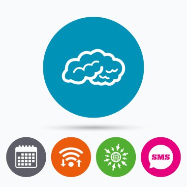 Beyin simgesi simgesi.