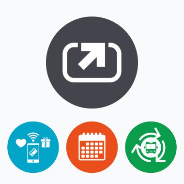 eylem işareti simgesi. sembol payı.