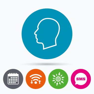 baş işareti simgesi.