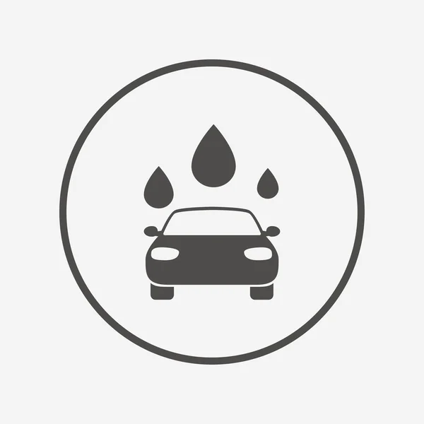 Auto wassen pictogram. — Stockvector