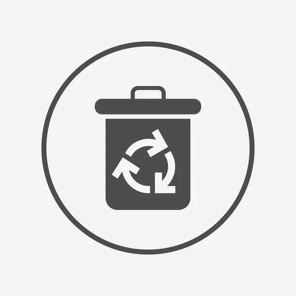 Recycle bin icon. — Stock Vector