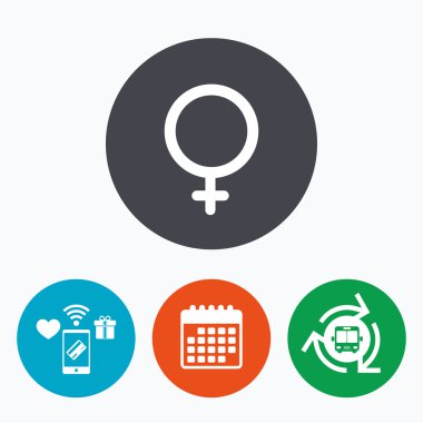 dişi işareti simgesi.