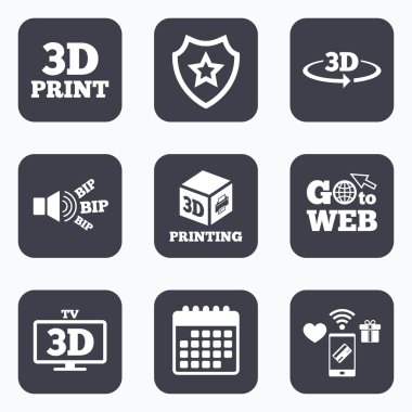 3D teknoloji simgeleri