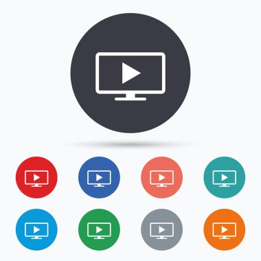 Widescreen TV mode sign