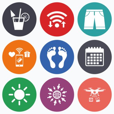 Beach Tatil simgeler. 