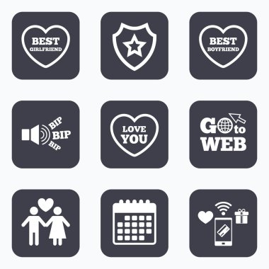 Sevgililer günü aşk simgeler.