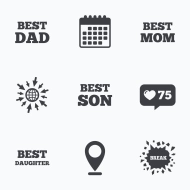 En iyi anne ve baba, oğlu, kızı 