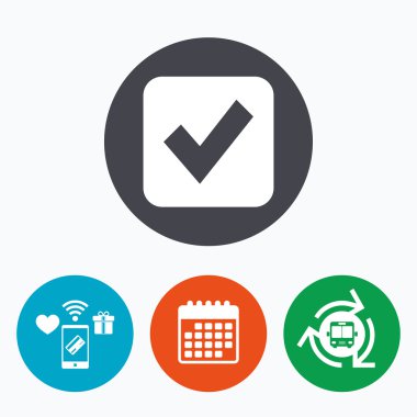 onay işareti işareti simgesi.  