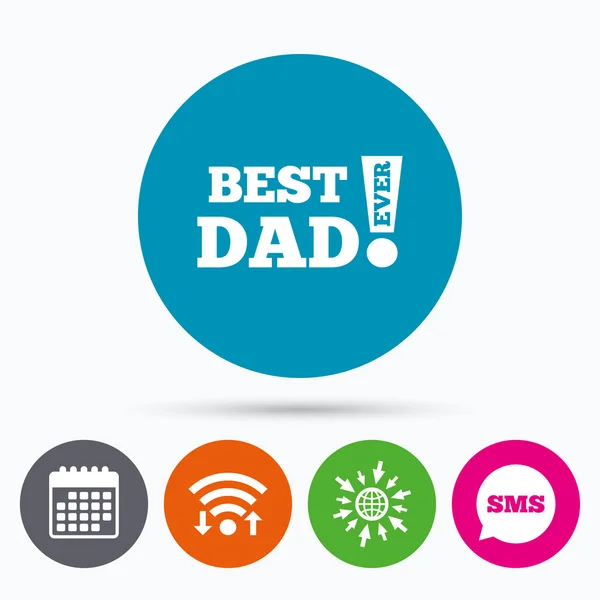 Najlepszy ojciec kiedykolwiek Zarejestruj — Wektor stockowy