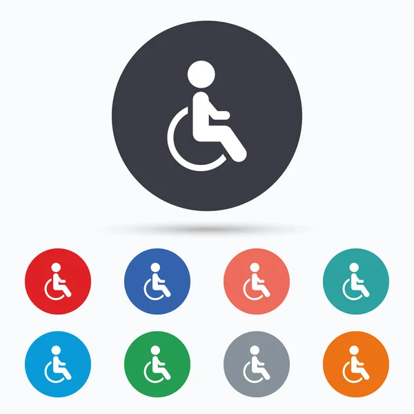 Disabled sign icon. — Stock Vector