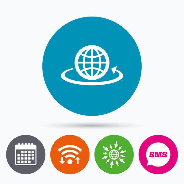 Знак знака глобуса
