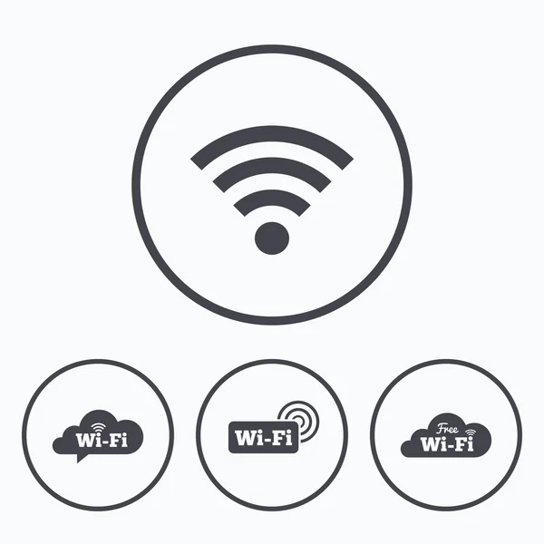 Icone di rete wireless Wifi . — Vettoriale Stock