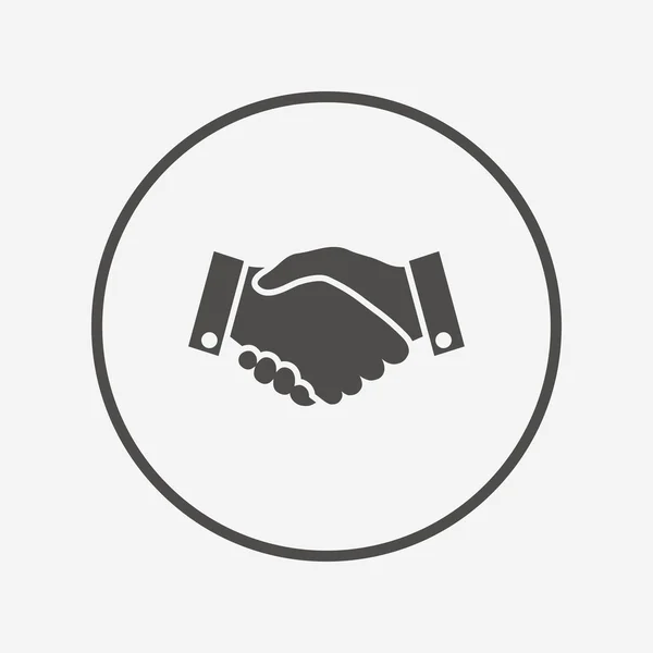 Ikona podepsat handshake — Stockový vektor