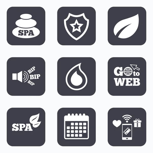 Spa stones icons. — Stock Vector