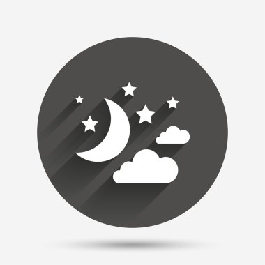 ay, bulutlar ve yıldız işareti 