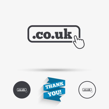 Etki alanı Co.Uk işareti simgesi.  