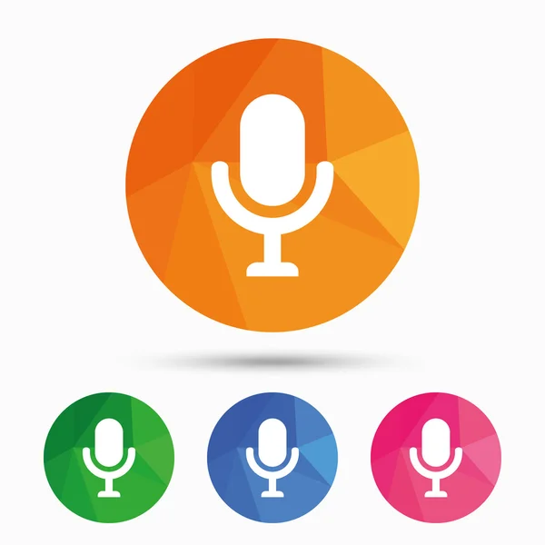 Microphone icon. Speaker symbol. — Stock Vector