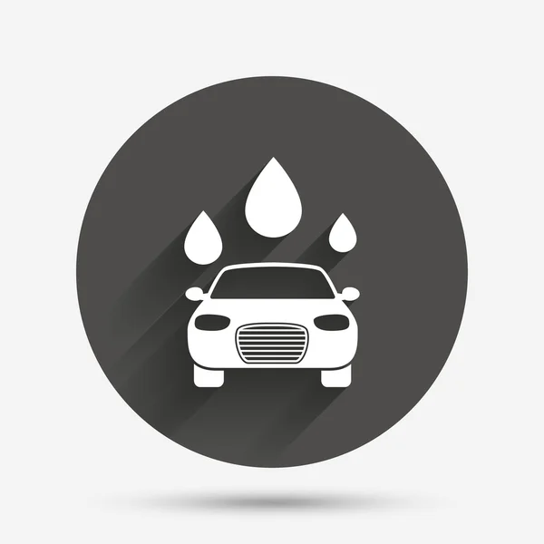 Auto wassen pictogram. — Stockvector