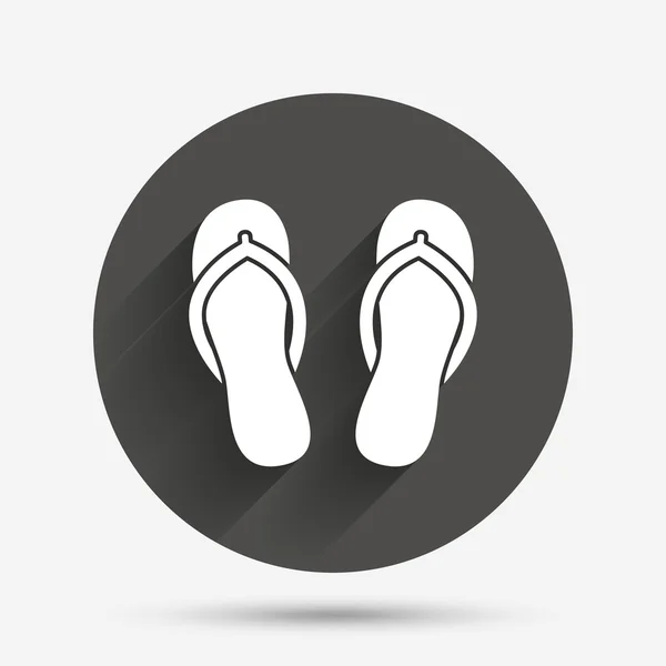 Flip-flops sign icon. — Stock Vector