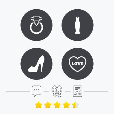 Düğün elbise simgesi. 