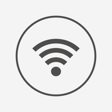WiFi işareti. kablosuz simgesi.  