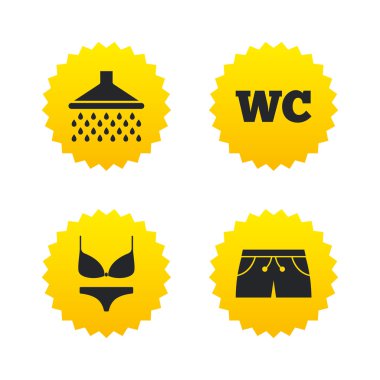 Yüzme Havuzu simgeler.  